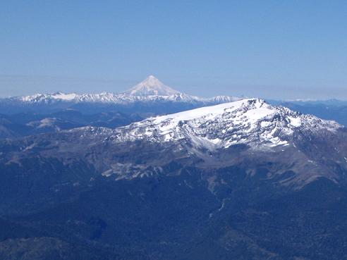 Sierra Nevada desde la cumbre del Lonquimay