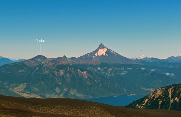 Cenizo y volcán Puntiagudo