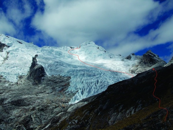 Ruta oeste el Nevado Yanapaccha