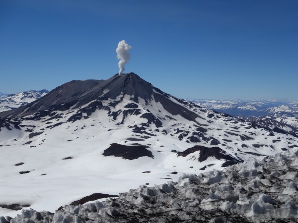 Cara norte volcán Chillán