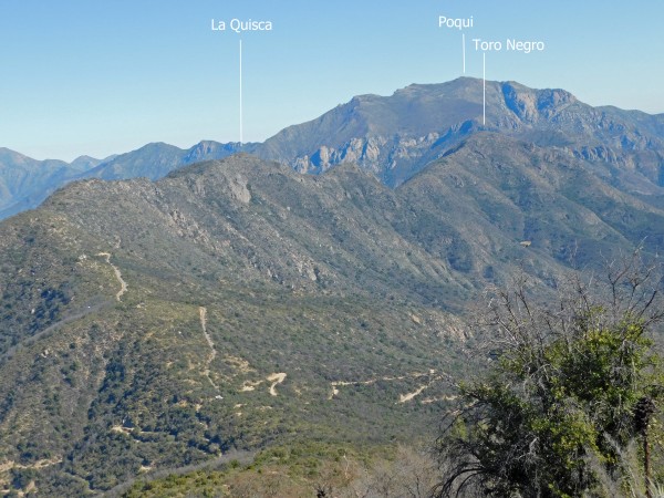 Cerros La Quisca, Toro negro y Poqui