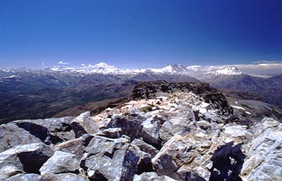 Paso de piedras visto desde la cumbre