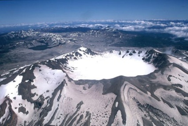 Cráter Puyehue aéreo.