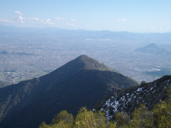 Cerro Carbón desde Cumbre Manquehue